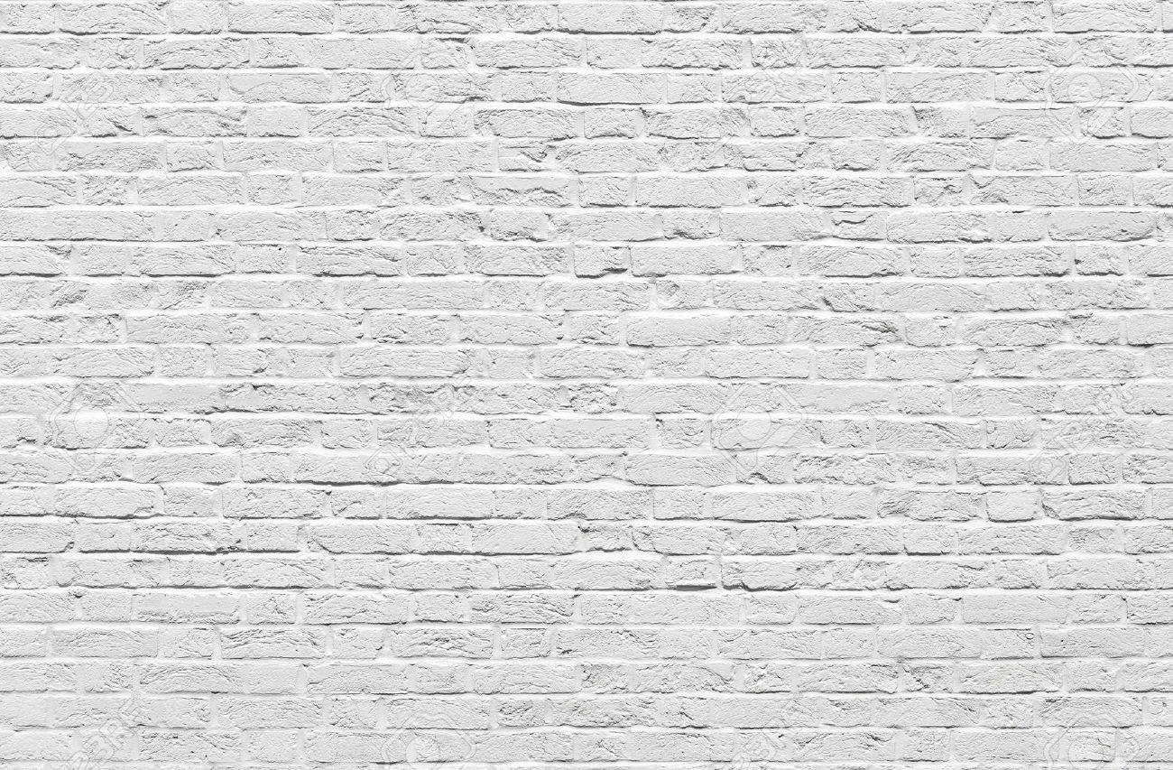 White Brick Wall Texture Or Background Stock Photo